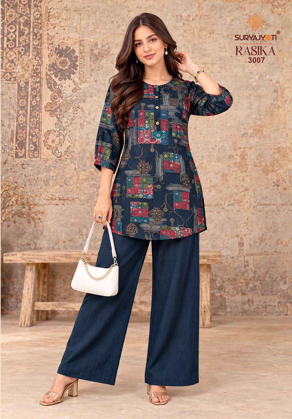 Suryajyoti Rasika Vol 3 Vertigan Co Ord Set 8 pcs Catalog | Wholesale Market In Surat