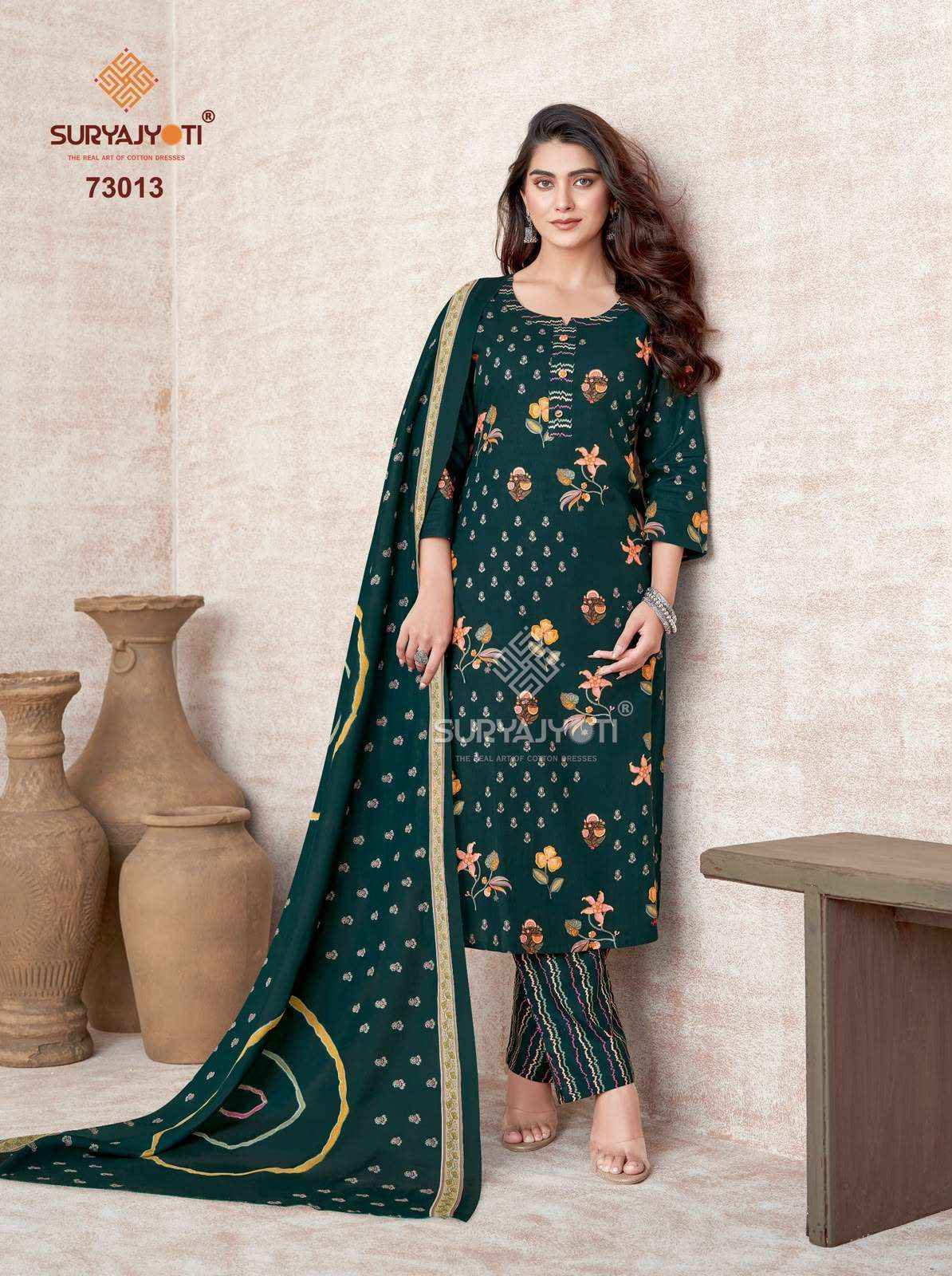 Suryajyoti Trendy Cotton Vol 73 Cotton Dress Material 20 Pcs Catalog
