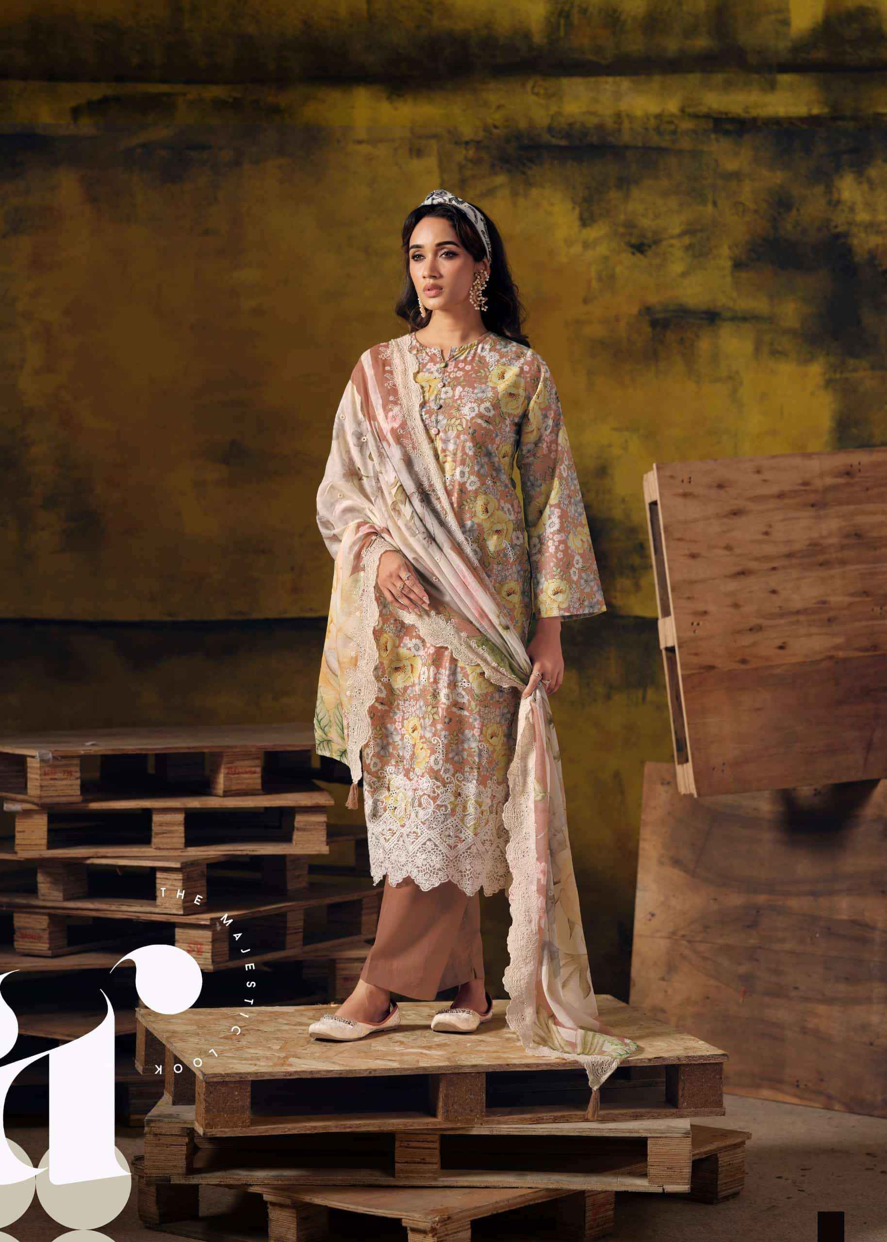 The Hermitage Iznik Vol 3 Premium Cotton Pakistani Suits With Price 4 Pcs Catalog