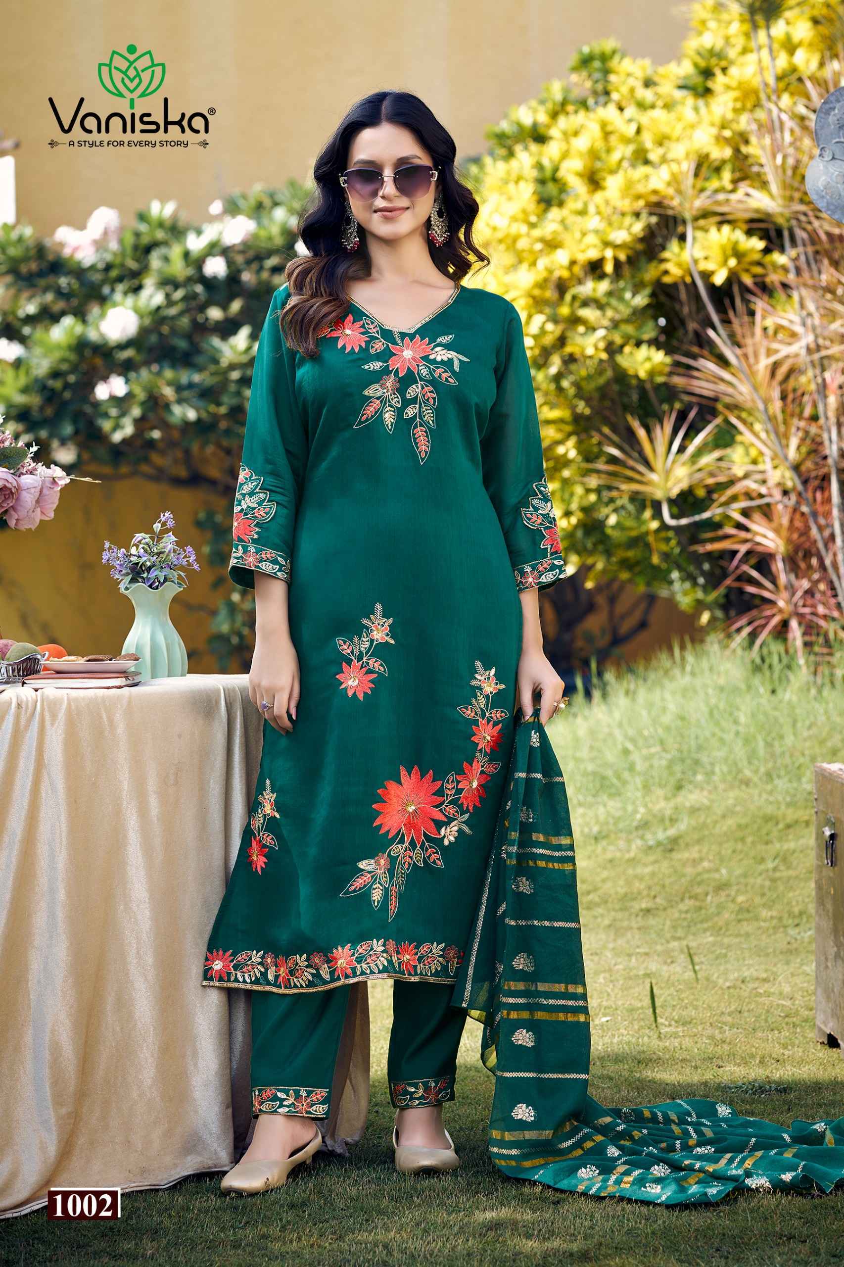 Vaniska Fashion Gulzar Chanderi Silk Kurti Combo 6 pcs Catalog | Wholesale Cloth Market