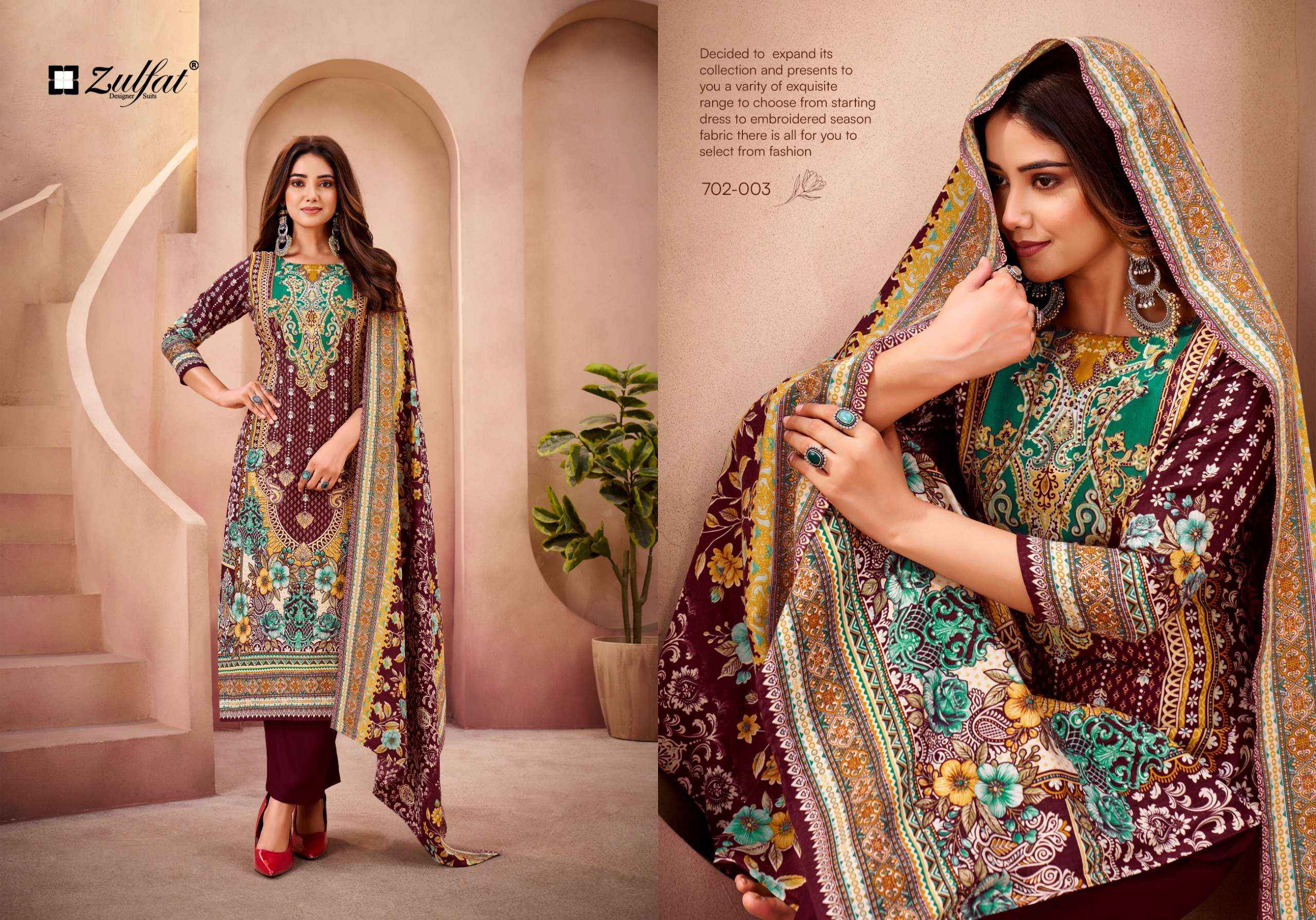 Zulfat Afsana Pure Woolen Pashmina Winter Collection With Price 4 Pcs Catalog