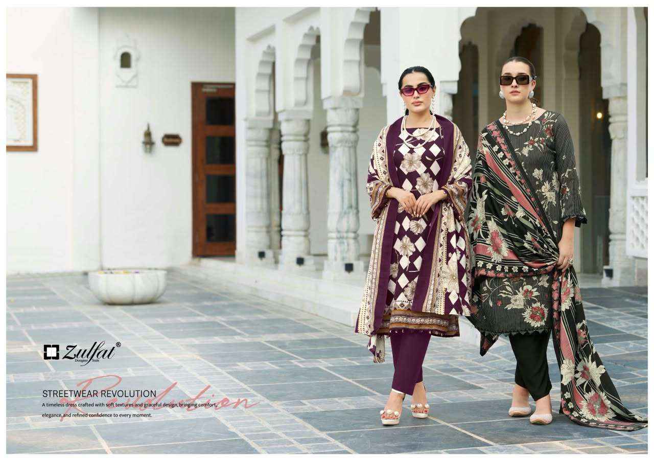 Zulfat Designer Kohinoor Pure Woolen Pashmina Dress Material 6 Pcs Catalog