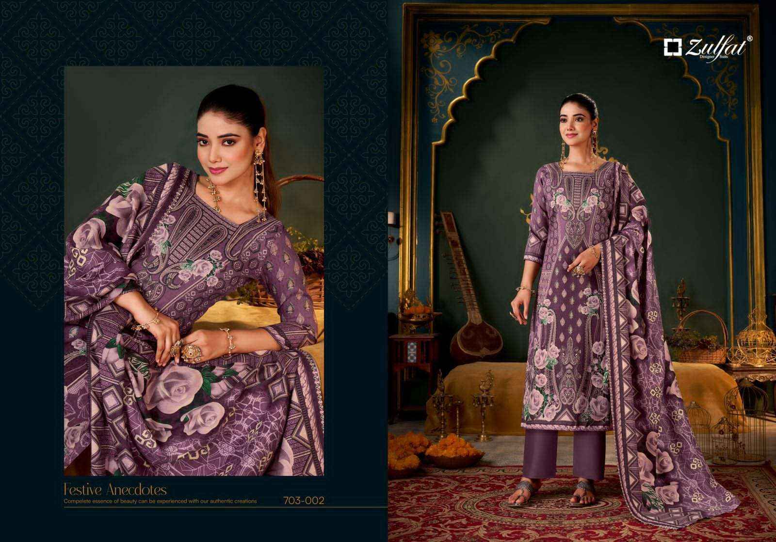 Zulfat Sameera Winter Collection Pashmina Dress Material 4 Pcs Catalog