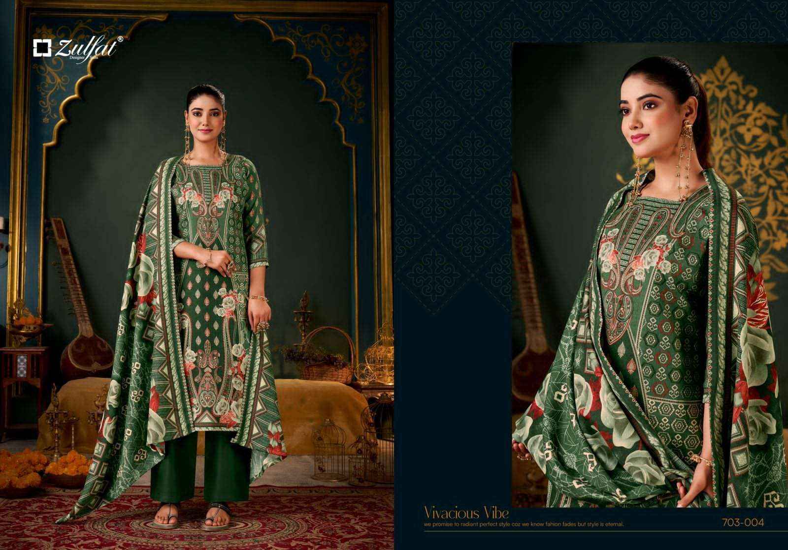 Zulfat Sameera Winter Collection Pashmina Dress Material 4 Pcs Catalog