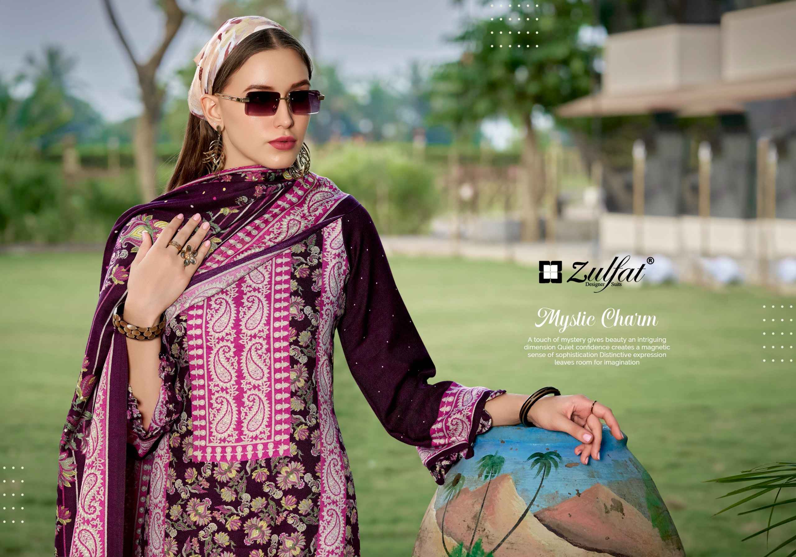 Zulfat Shahinoor Pure Woollen Winter Dress Material 5 Pcs Catalog