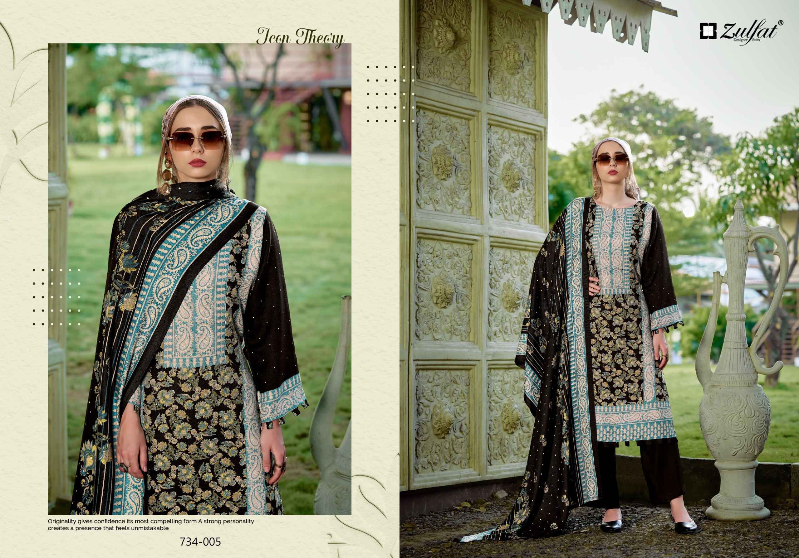 Zulfat Shahinoor Pure Woollen Winter Dress Material 5 Pcs Catalog
